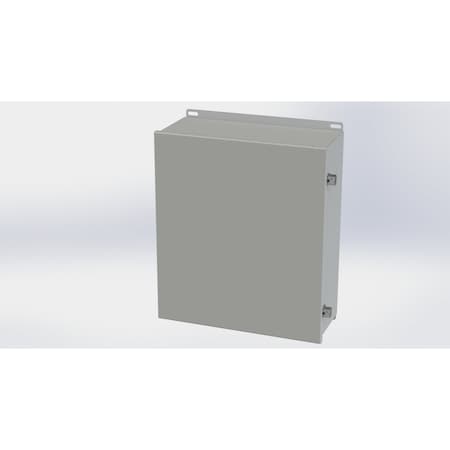 Saginaw Control & Engineering Screw Clamps Electrical Enclosures, 16.13 in H, 6 in D, 14 in W, NEMA 3R, 4, 12, 13, Carbon Steel SCE-1614CHNF